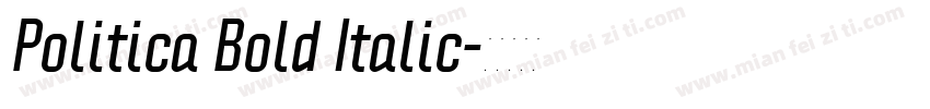 Politica Bold Italic字体转换